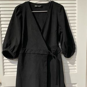 Zara faux suede shorts romper